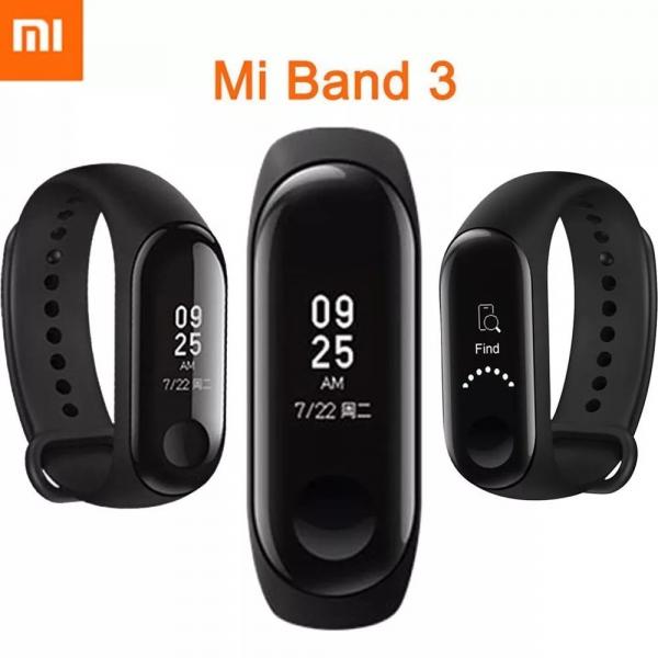 Pulseira Inteligente Mi Band 3 Smart Watch para Android e IOS Preto ORIGINAL - Xmi