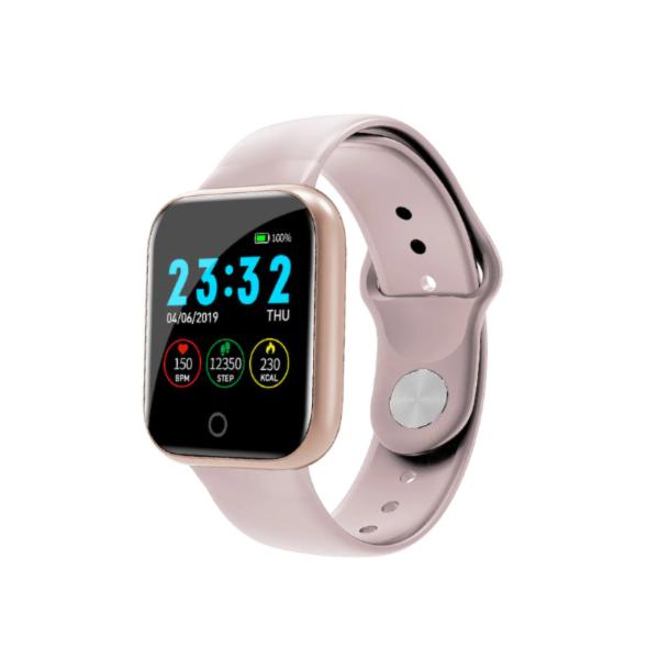 Pulseira Inteligente Smart Watch Android e IOS Global P70 42mm - Rosê - I W o