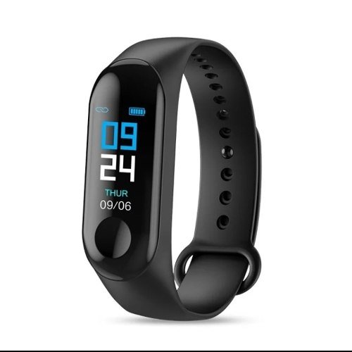 Pulseira Inteligente Smartband M3 Monitor Cardíaco Relógio (Preto)