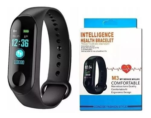 Pulseira Inteligente Smartband M3 Monitor Cardíaco Relógio (Preto)