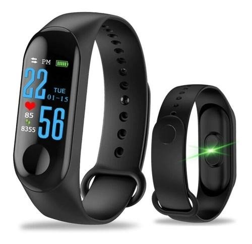 Pulseira Inteligente Smartband M3 Monitor Cardíaco Relógio (Preto)