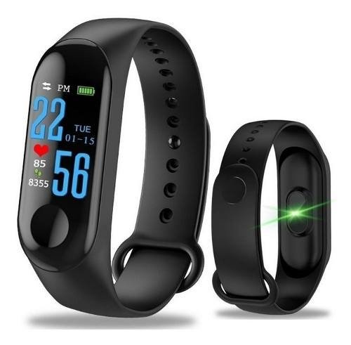 Pulseira Inteligente Smartband M3 Monitor Cardíaco Relógio (Preto)