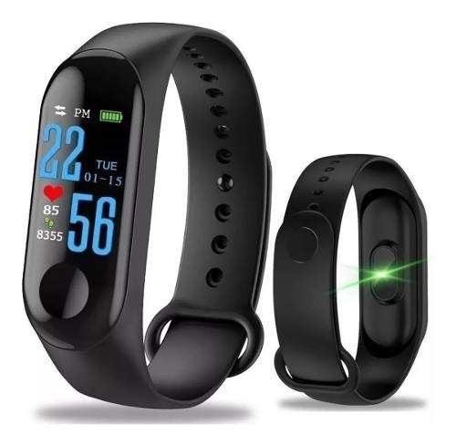 Pulseira Inteligente Smartband M3 Monitor Cardíaco Relógio (Preto)