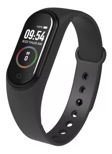 Pulseira Inteligente Smartband M4 Monitor Cardíaco Relógio (Preto)