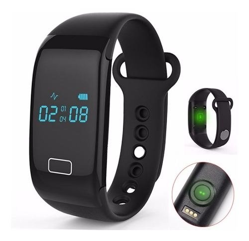 Pulseira Inteligente Smartband Monitor Cardíaco Android Ios