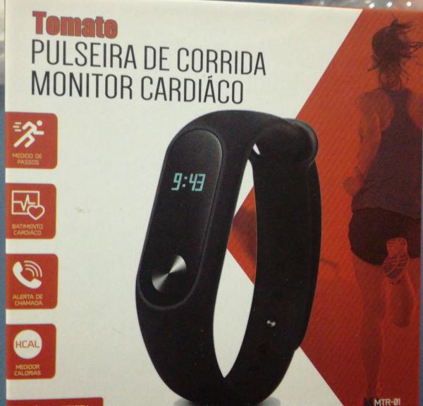 Pulseira Inteligente Sport Monitor Cardiaco Smartband MTR-01 - Tomate