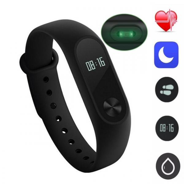 Pulseira Inteligente Xiaomi Mi Band 2 Preta para Android e IOS