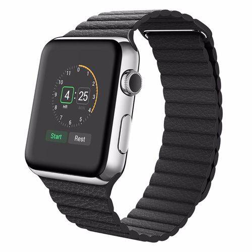 Pulseira Kopec Magnética Loop Couro para Apple Watch 42mm 1 2 3