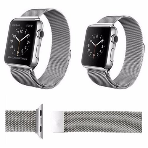 Pulseira Kopeck Magnética Prata Apple Watch 42Mm Série 1 2 3