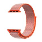 Pulseira Kopeck Nylon Apple Watch 42 44 Série 1 A 4 Laranja