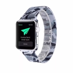 Pulseira Magnética Inox Para AppleWatch 42mm/44mm - Cinza Camuflada