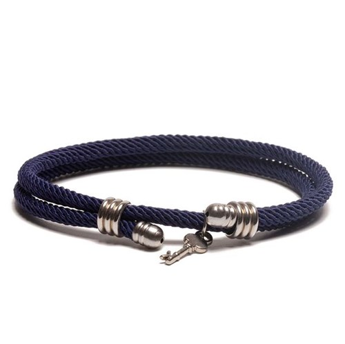 Pulseira Masculina de Corda Azul