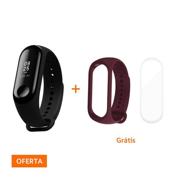 Pulseira Mi Band 3 Xiaomi + Pulseira + Película