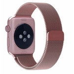 Pulseira Milanese Para Apple Watch 42mm - Rose