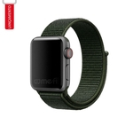 Pulseira Nylon Loop Para Relógio Smartwatch compatível com Watch e IWOs - Verde Militar