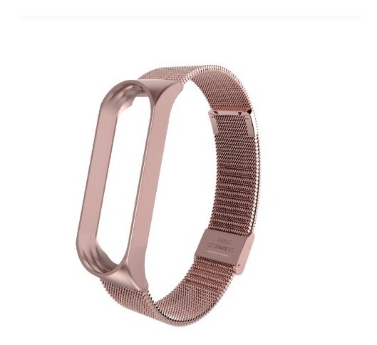 Pulseira P/ Mi Band 3 Aço Metal Rose Gold - Xiaomi