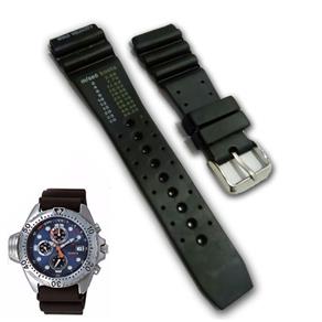 Pulseira para Relógio Aqualand Citizen 3740 Borracha Ay5000 Preto