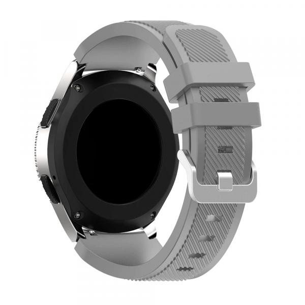 Pulseira Relógio Samsung Galaxy Watch 46mm / Gear S3 Classic / Frontier - Cinza - Hkgk