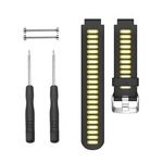 Pulseira Silicone Compatível para smartwatch 235/735 Preto e Amarelo