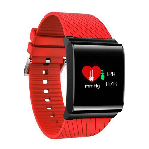 Pulseira Smartband X9PRO Fitness Monitor Frequência Cardíaca Pressão Arterial Pedômetro - Vermelho