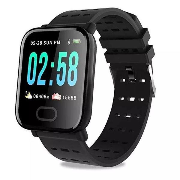Pulseira Smartwatch A6 Sport Relógio Inteligente Pulseira Smartband - PRETO