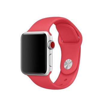 Pulseira Sport Tamanho Feminino Vermelha Compativel com Apple Watch de 42mm e 44mm