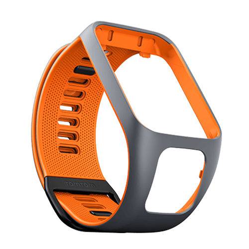 Pulseira Tomtom Runner 3 / Spark 3 Cinza com Laranja Small