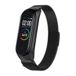 Pulseira Xiaomi Mi Band 3 / Mi Band 4 Metalica Preta