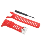 Pulseiras De Relógio De Pulso De Borracha Para Suunto Ambit3 Ambit 2 Ambit 1 Prata Vermelho