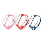 Pulseiras Mi Band 4 E Mi Band 3 Sport Kit Com 3 Rosa / Vermelho / Azul Película