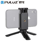 PULUZ Mini Plastic Folding portátil tripé universal telefone braçadeira do suporte Smartphones Holder Clip