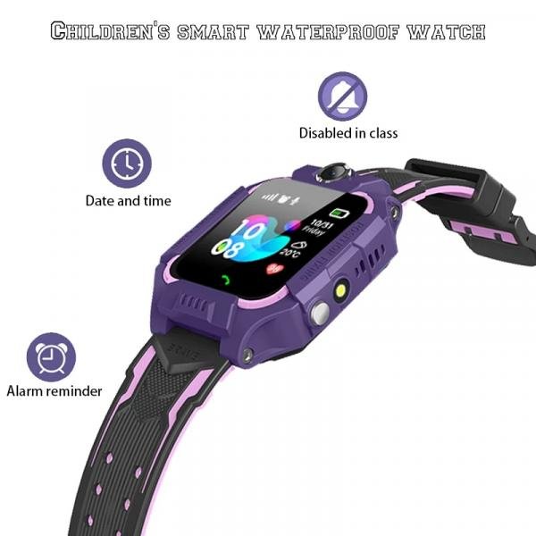 Q19 Relógio Inteligente para Crianças Smartwatch SOS Câmera e Lanterna ROSA - Lx
