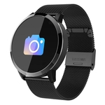 Q8 Fitness Bluetooth Relógio Inteligente Pressão Arterial de Frequência Cardíaca Para Android Phone Black 1