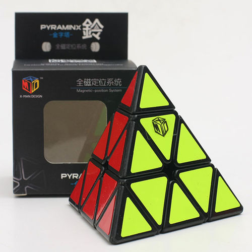 Qiyi Magnetic Pyramid Magic Cube Pyraminx velocidade enigma Triângulo Game Cube puzzle brinquedo educativo