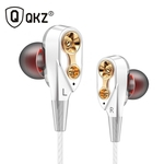 QKZ CK8 auscultadores de 3.5mm Wired In-ouvido com microfone Branco