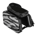 Quadro de bicicleta Pannier Bike Front Tube Bag Bolsa de telefone com tela