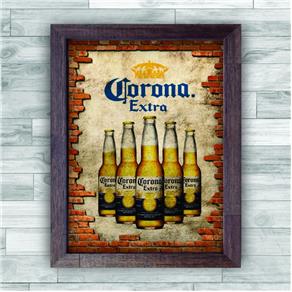 Quadro Decorativo Poster Vintage Cerveja Corona