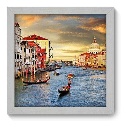 Quadro Decorativo - Veneza - N1080 - 22cm X 22cm