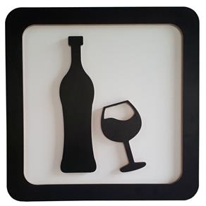 Quadro Decorativo Vinho