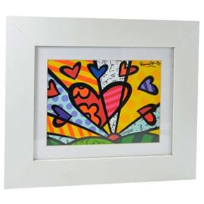 Quadro Emoldurado Romero Britto New Day