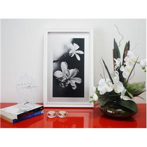 Quadro Flores Preto e Branco 1 Alumínio