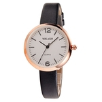 Quartz Assista Mulheres PU Leather Strap relógio de pulso Casual