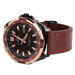 Quartz Relógios de pulso NAVIFORCE NF9056 do Masculino Leather Strap Watch Men
