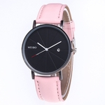 Quartz Strap relógio de pulso Casual Simples Moda Estilo Decoração do presente YU049