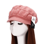 Quente lã Cap malha Mulheres senhoras Beret Inverno Cap Ski Baggy Beanie Crochet Hat