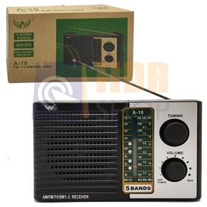 Rádio AM/FM/TV/SW1-2 Portátil Altomex A-10