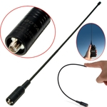 Rádio em dois sentidos NA-771 NA771 SMA-F SMA Antena flexível de banda larga dupla fêmea VHF / UHF 144 / 430MHz para Kenwood BAOFENG UV-5R BF-888S