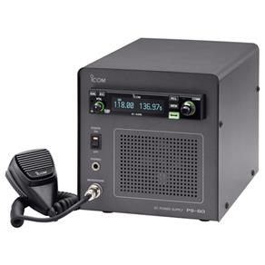 Radio Icom Vhf/fixo Ic-a210b+base+fonte Ps-80 Eurosul