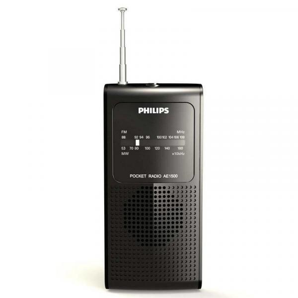 Radio Portatil Am-fm Philips Ae-1500s Rsm E Saida 3.5mm