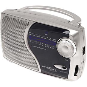 Rádio Portátil Bs-55 Sintoniza Rádio/Tv, Rádio Am/Fm Estéreo, Saída P/ Fone de Ouvido, Pilha C/Compacto - Britânia